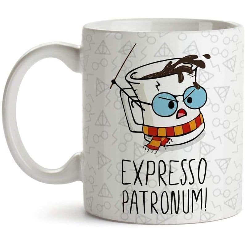 Caneca Harry Potter Expresso Patronum Presente Magico Trouxa Porcelana - 325ml