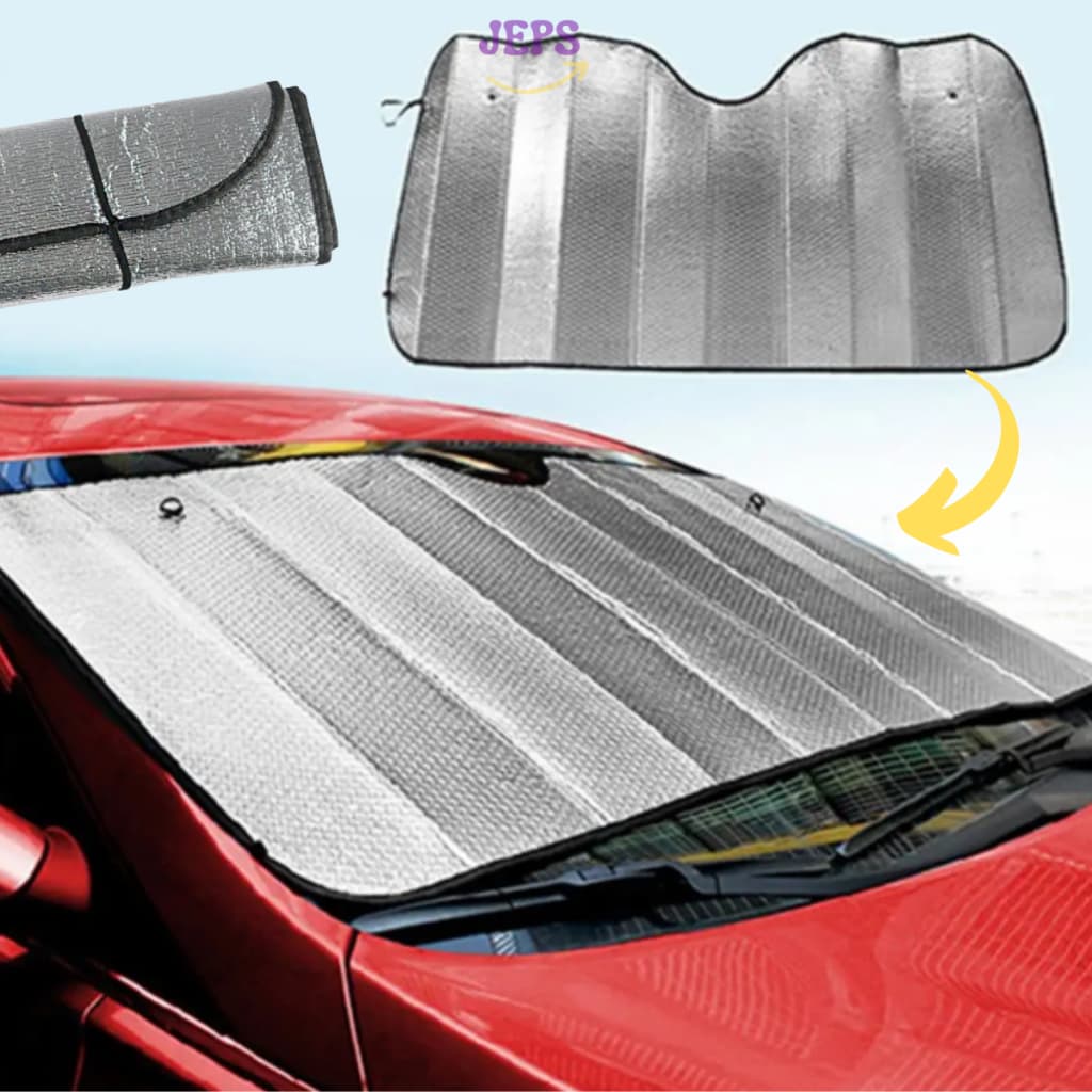 Kit Protetor Solar Para-brisa Painel Carro Bloqueador Tapa Sol Veicular Painel + 4 Proteto Lateral