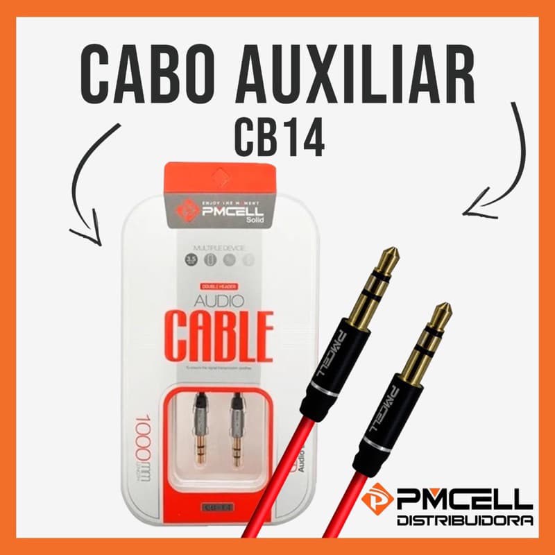 Cabo auxiliar P2 x P2 PMCELL - CB14 / CB