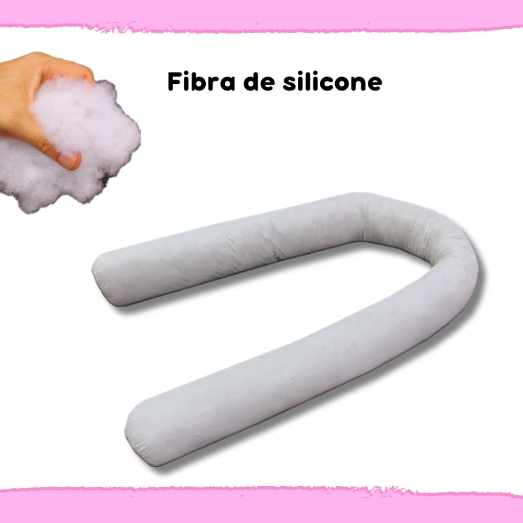 Refil Enchimento Para Ninho Redutor de Berço bebê Fibra Siliconada