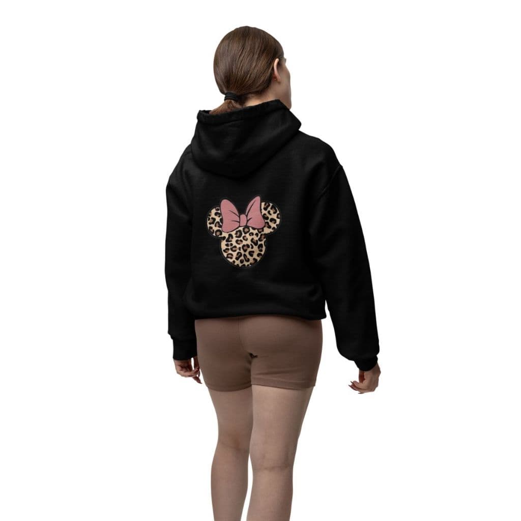 Moletom Com Capuz  Com Estampa De Desenho Minnie Casual Feminino, Adequado Para Outono E Inverno