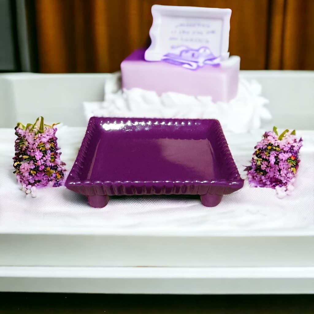 Porta Docinho Renda Pequeno Unitário Cerâmica Decoração Festa Aniversário Casamento 17x15