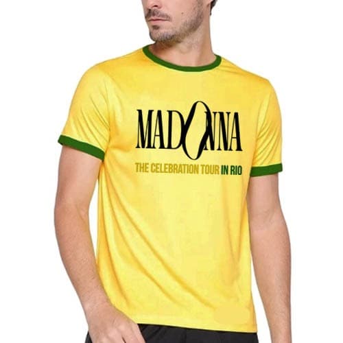 Camiseta Madonna The Celebration Tour Brasil Show Pop Música Estilo