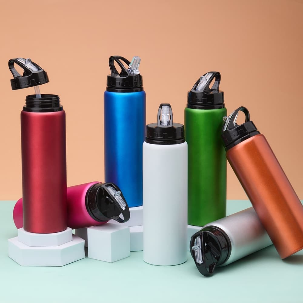 Squeeze 800ml Inox Esportes, Agua, Atividades Ao Ar Livre, presentes, viagens, academia, viagem, café, suco, futebol