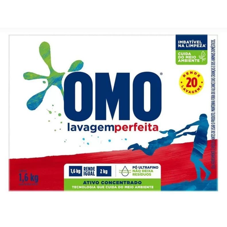 Sabão em Pó Omo Lavagem Perfeita - 1,6kg