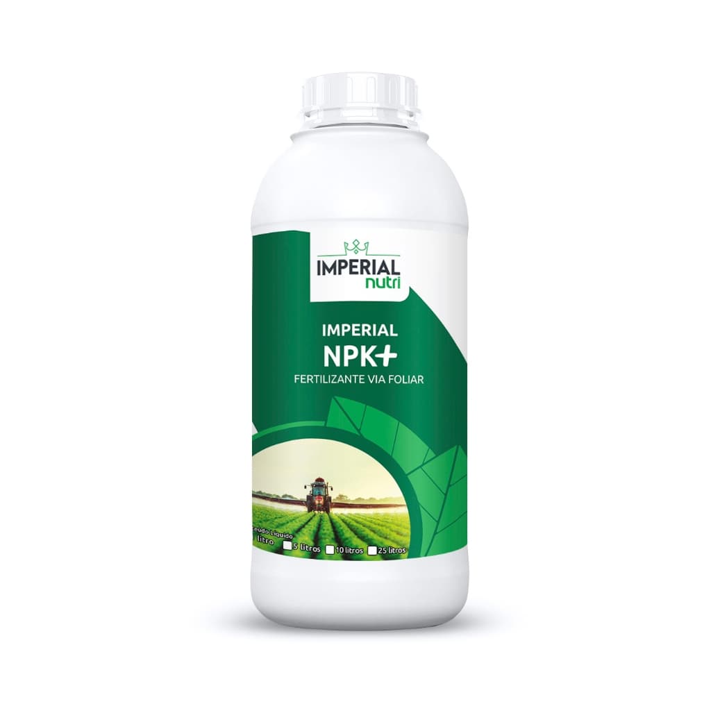 Fertilizante Foliar Npk + 1 Litro Adubo Concentrado NPK P/ Plantas Imperial NPK + Rende 200 L