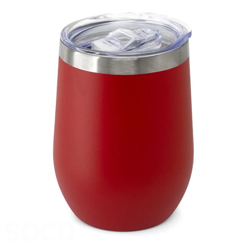 Copo Térmico 350ML Inox Com Tampa Acrílica, Copo Térmica De Ovo De Aço Inoxidável 350ML/De Vácuo Com Parede Dupla