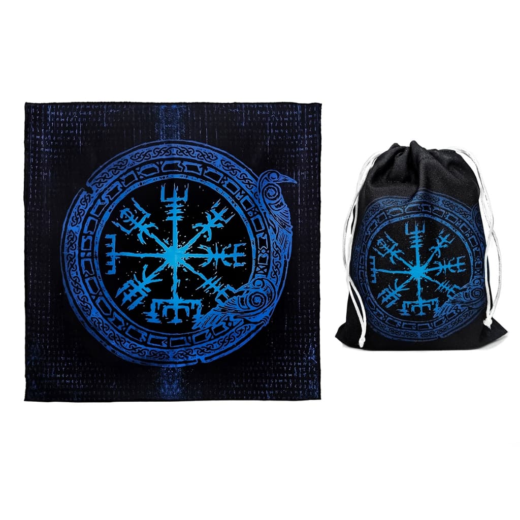 Toalha Tarot Com Saquinho Porta Tarô Várias Estampas Esotéricas Para Escolher
