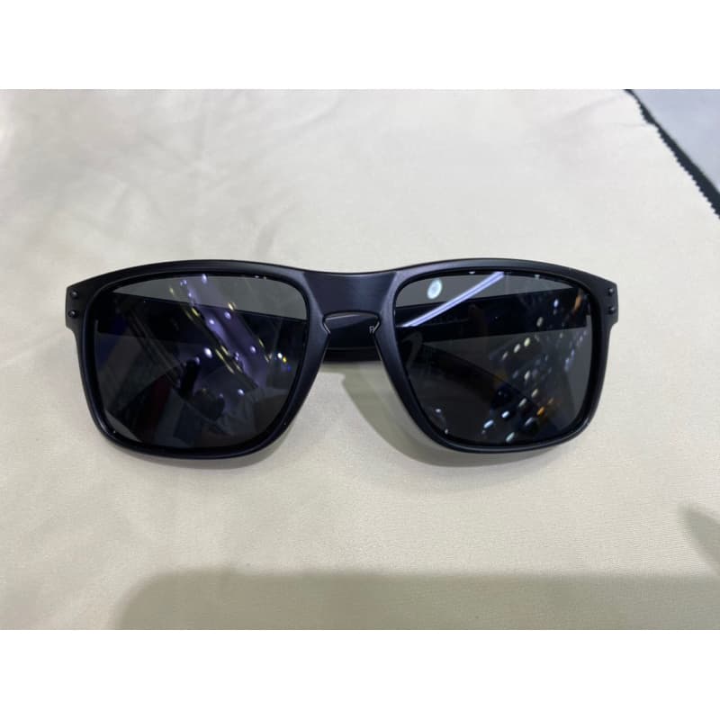 óculos de sol quadrado tipo holdbrook preto masculino lente polarizado 100% proteção