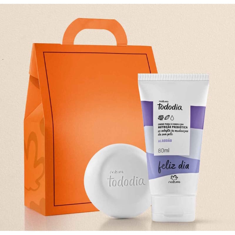 Hidratante Algodão e Sabonete Tododia Kit Presente Natura