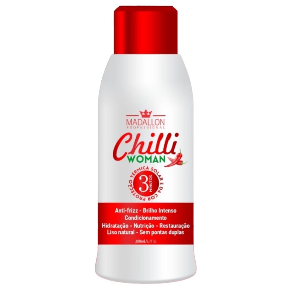 Leave-in e Protetor Térmico Capilar Chilli Woman 200ml Madallon