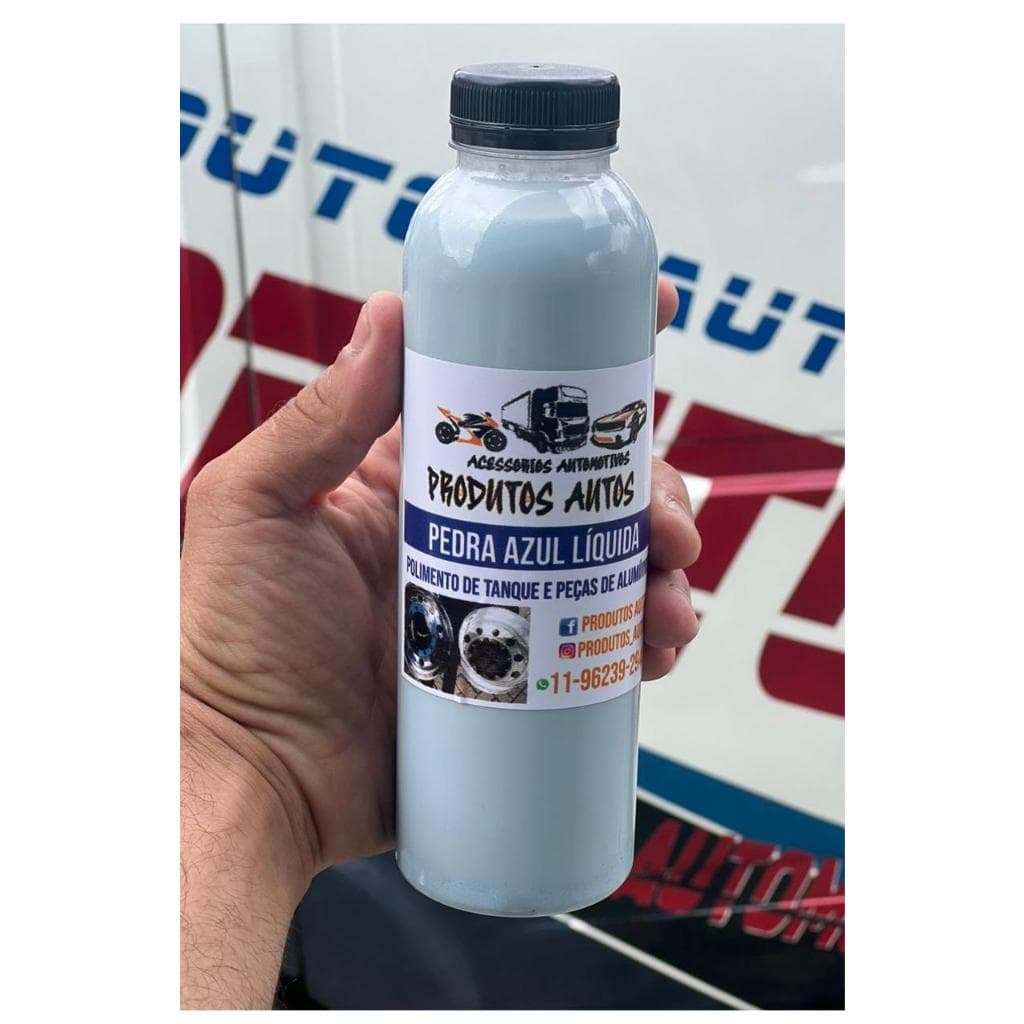 PEDRA AZUL LÍQUIDA PARA POLIMENTO DE ALUMINIO