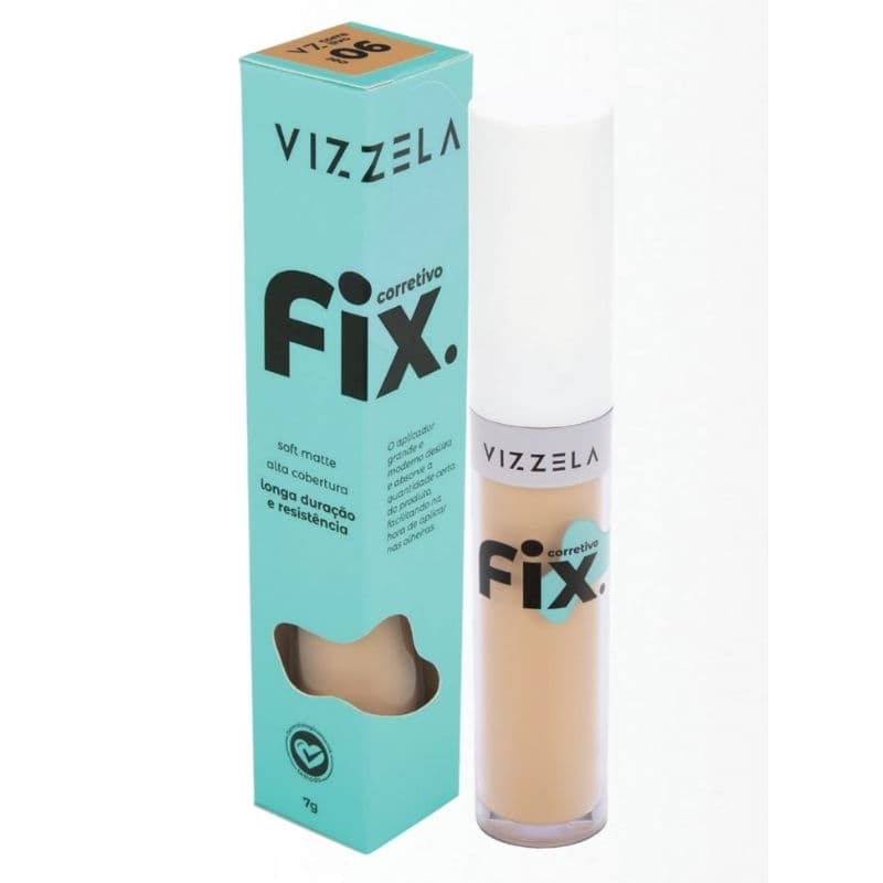 Corretivo Liquido Fix Soft Matte 7g - Vizzela