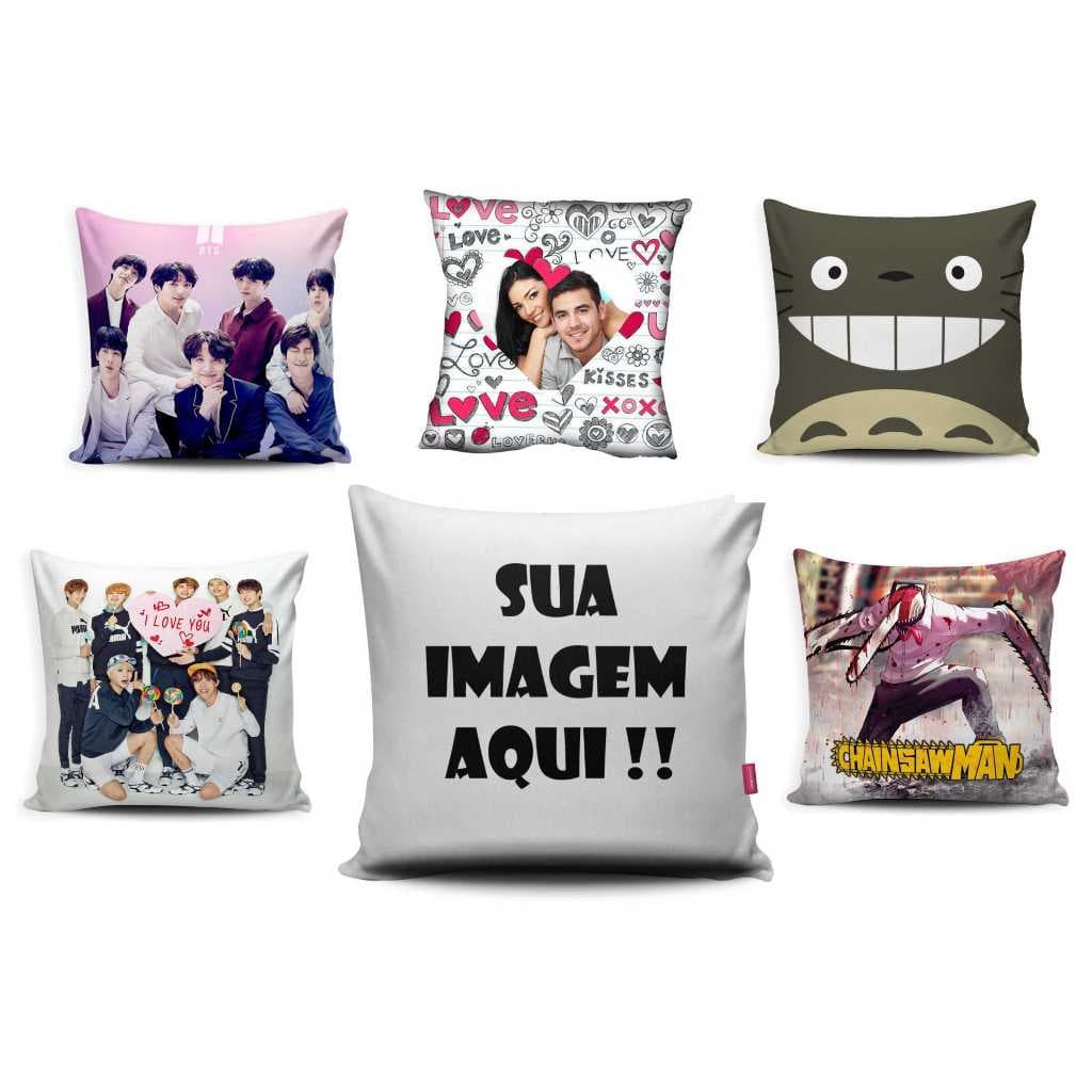 Personalize sua Almofada 40x40 50x50 ou 60x60 Frente e Verso Com a sua Imagem !!!