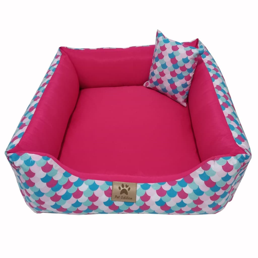 cama caminha pet 60x60 para cachorro e gato com várias opções de cores e estampas, fundo impermeável. 100% lavável
