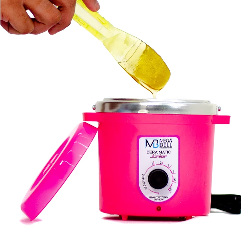 Termocera Aquecedor de Cera 400g  Bivolt Sem Refil Corpo Rosa (7108 MB)
