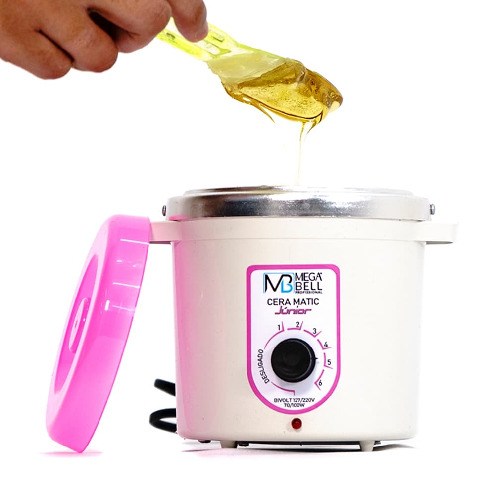 Termocera Aquecedor de Cera 400g Bivolt Sem Refil Branca Com Rosa (7106 MB)