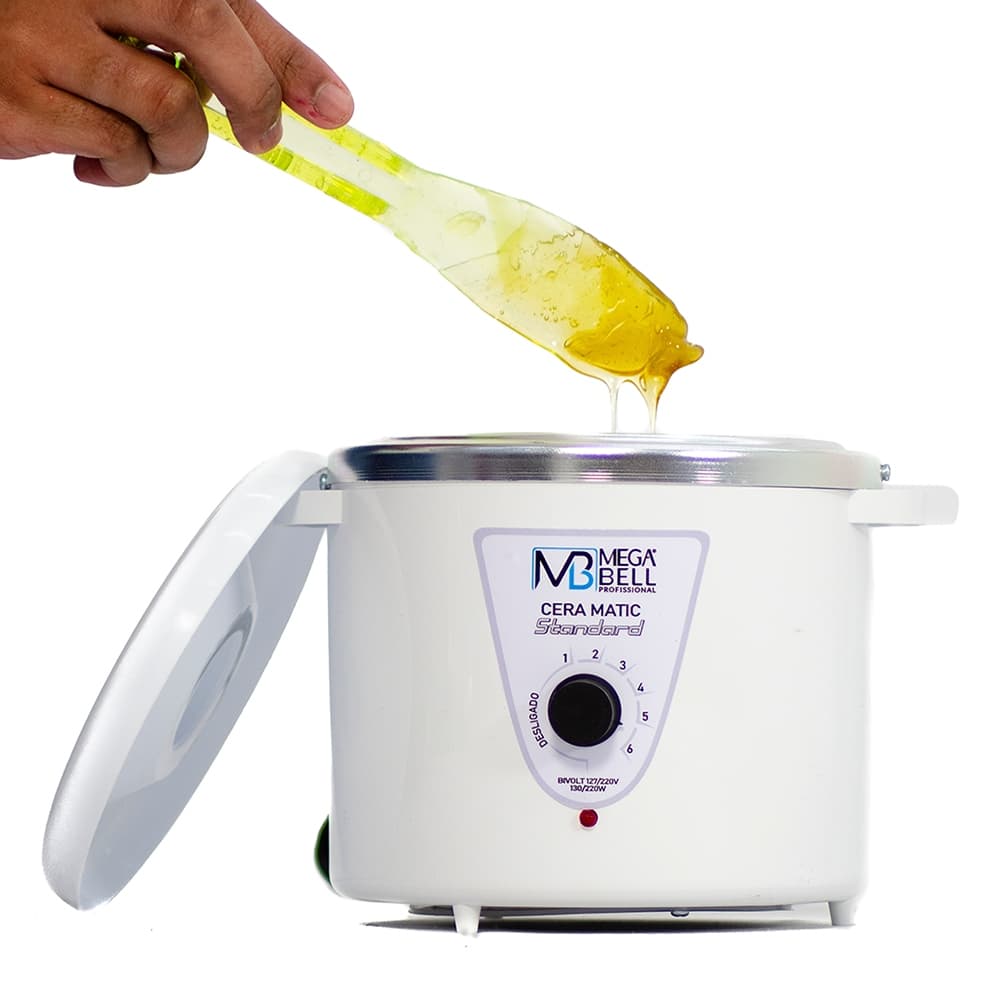 Panela Termocera Para Depilação Standard 700g Bivolt Sem Refil Toda Branca (7212 MB)