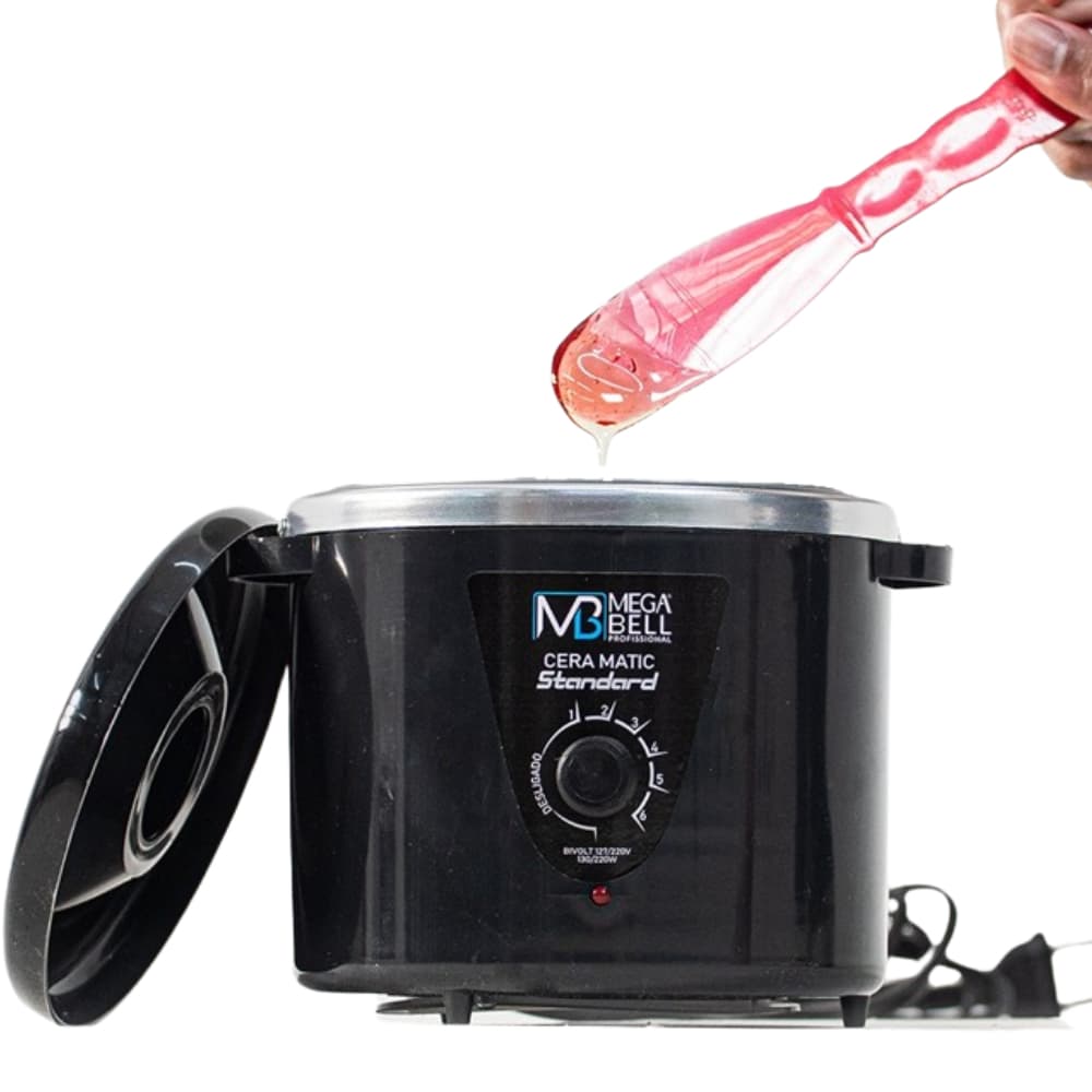 Panela Termocera para depilação Standard 700g Bivolt Sem Refil Preta (7177 MB)