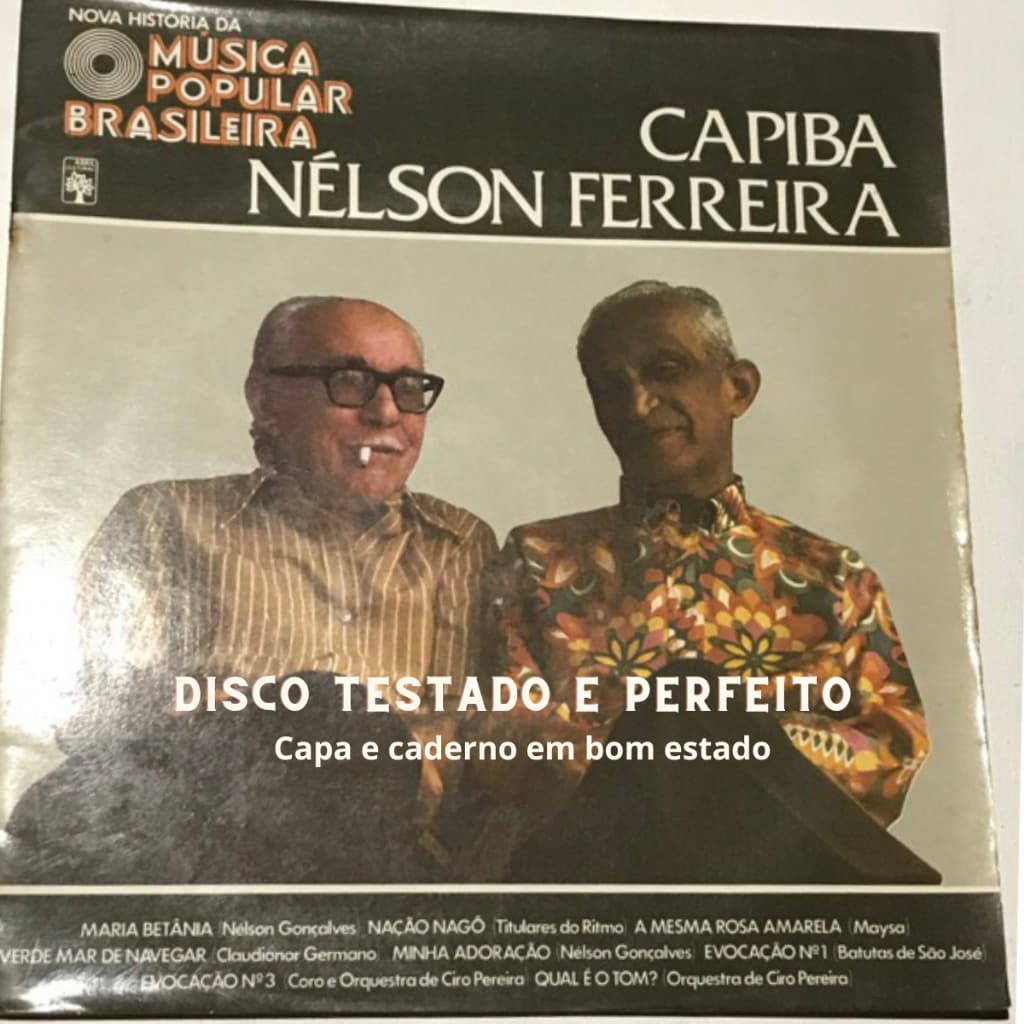 Vinil Nova história da música popular brasileira Capiba e Nelson Ferreira - Long Play de 10"- HISTÓRICO - com caderno brochura