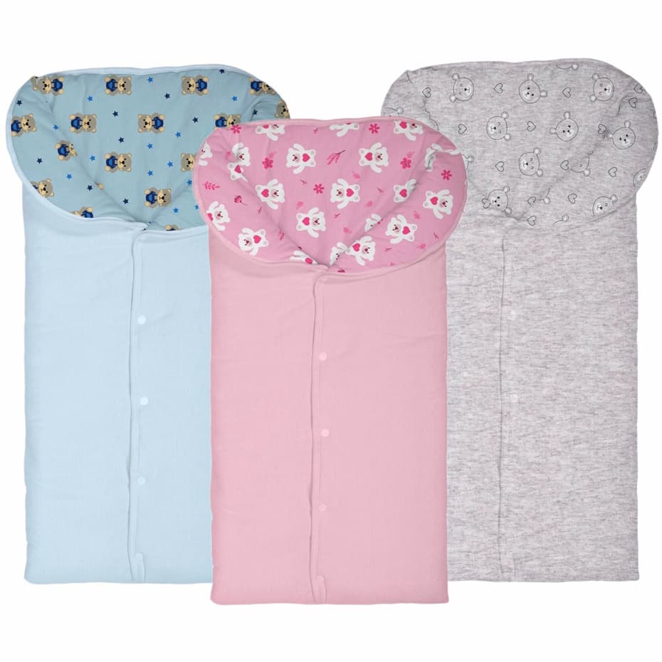 Porta Bebê Saco De Dormir Malha 100% Algodão Bublim