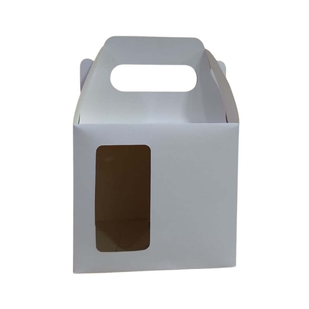 10 / 20 / 30 Caixa para Caneca de Porcelana Com Visor BRANCA
