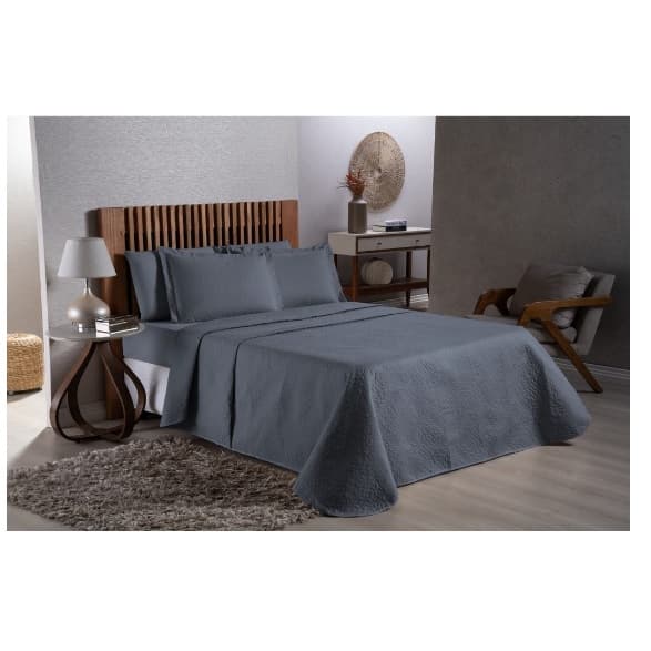 Colcha Cobre Leito Avulsa Cama de Casal Padrão 2,00m x 2,20m Cores Lisas