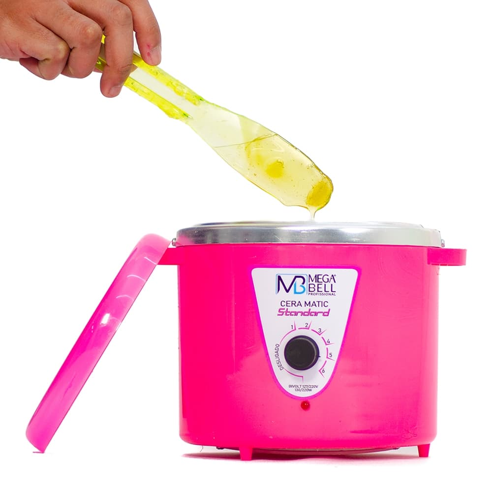 Panela Termocera para depilação Standard 700g Bivolt Sem Refil Corpo Rosa (7123 MB)