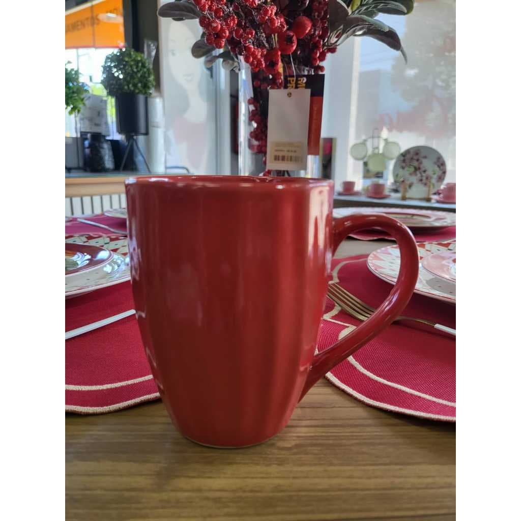 CANECA CERAMICA BELLA VERMELHA 325ML (9004165)