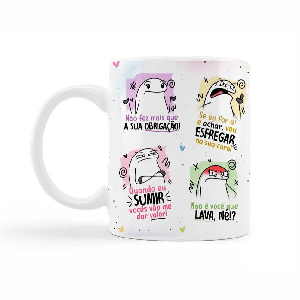 Caneca Com Frases De Mãe Engraçadas Presente Lembrancinha Dia das Mães