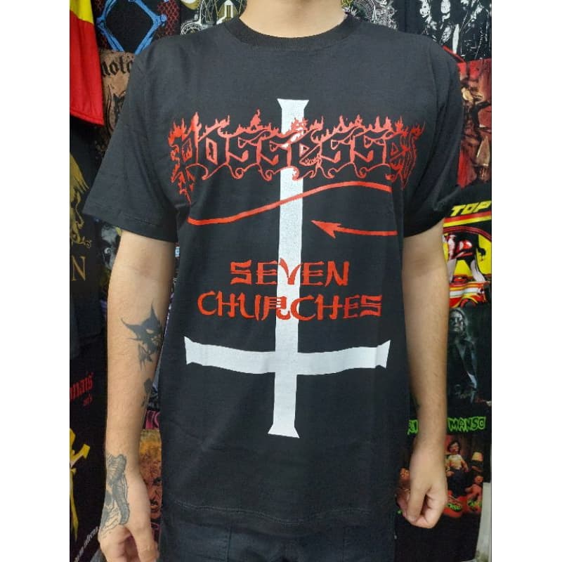 Camiseta Possessed - Seven Church Bruta Wear camiseta de rock death metal camiseta de banda