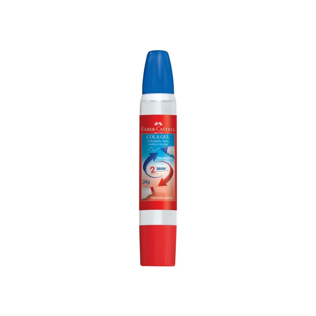 Cola Gel 34g com 2 Bicos - Faber Castell