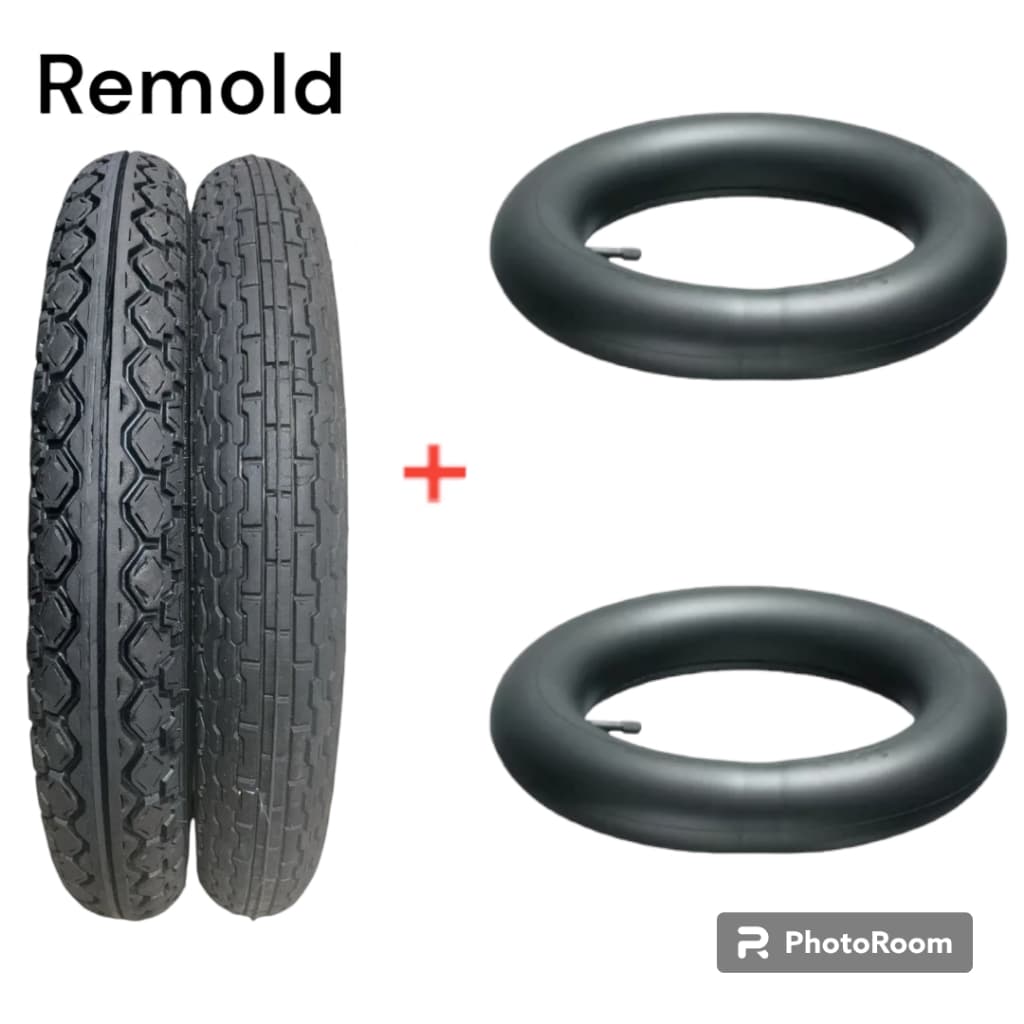 Par Pneu 90/90-18 + 2.75-18+Par Câmara de Ar Moto aro 18