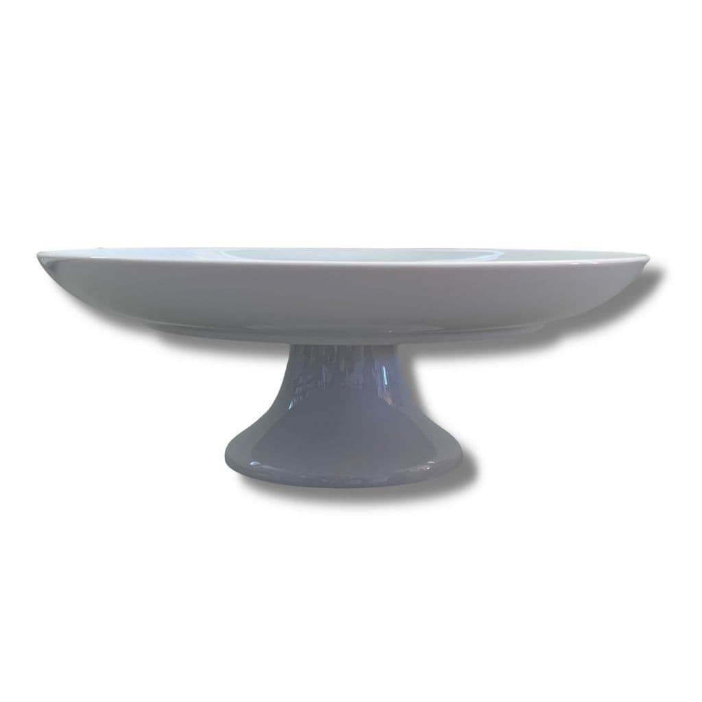 Boleira Grande Com Suporte 30cm Branca Porcelana Schmidt