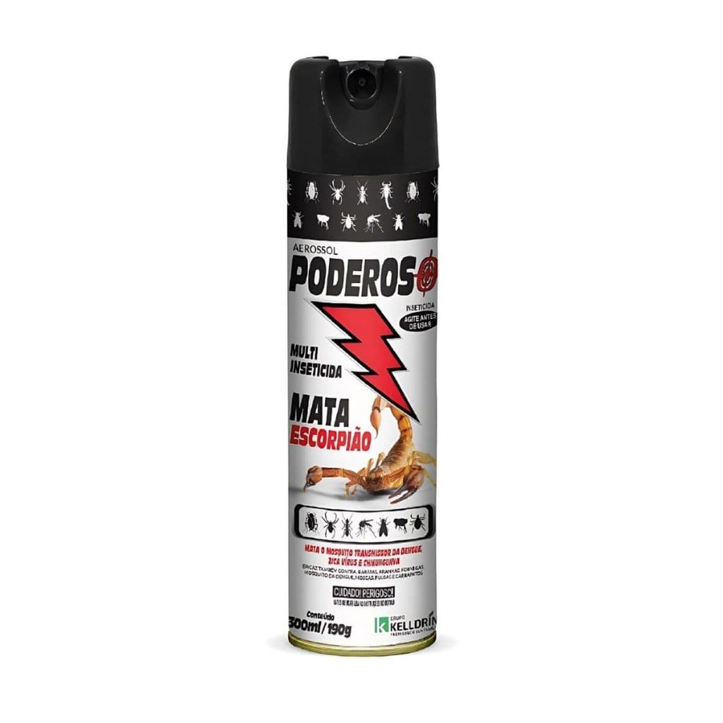 Poderoso Mata Escorpião Carrapatos Mosquitos 300ml