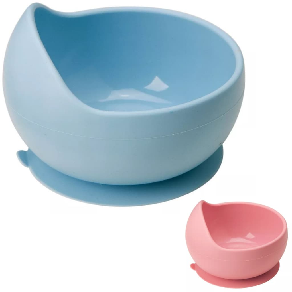 Prato Bowl Em Silicone Buba Alimentação Tigela Ventosa Bebê