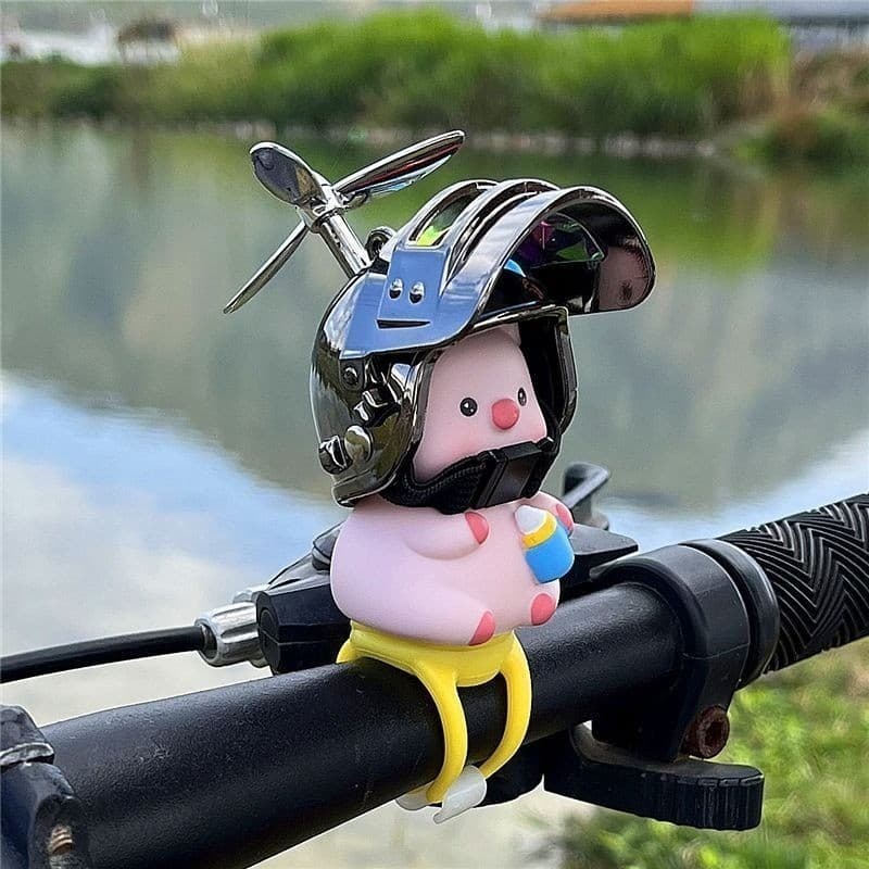 Porquinho Bonito Com Capacete Para Bicicleta Motocicleta Acessórios Decoração De Interiores De Automóveis