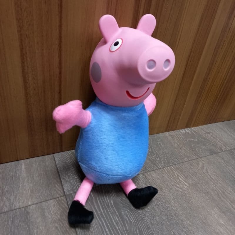 Pelúcia top demais Pronta entrega George irmão da Peppa ping cabeça de borracha Lançamento 2024