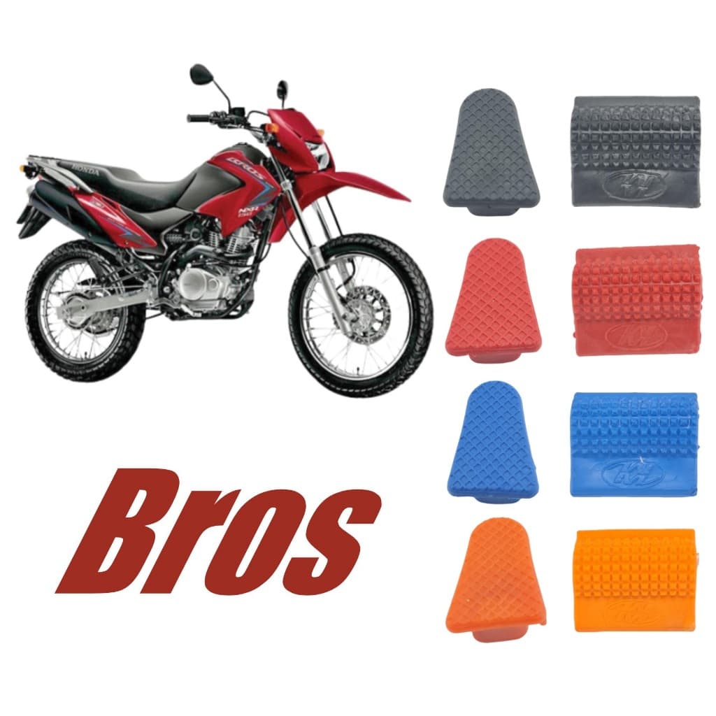 Kit protetor de tenis sapato pedal marcha câmbio +protetor freio Bros 125 150 160 XRE - Trtg