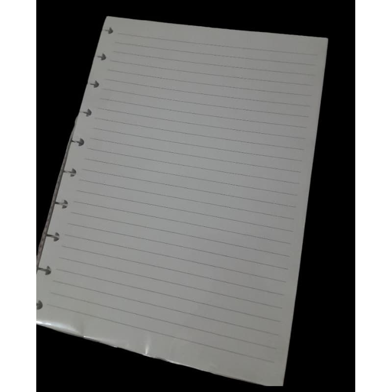 Refil caderno inteligente/caderno de disco com 100 folhas pautadas