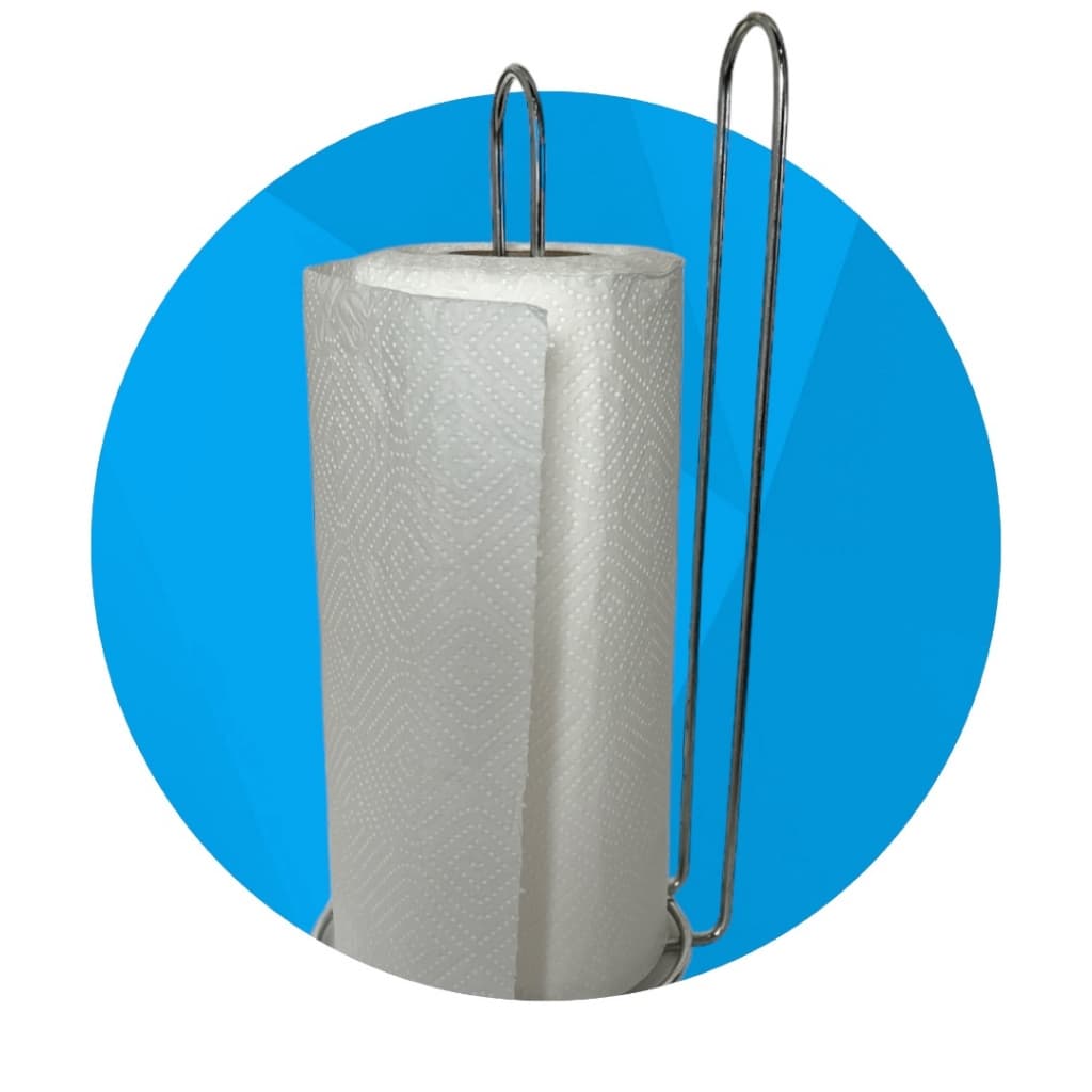 Suporte para Papel Toalha de Mesa Luxo Cromado