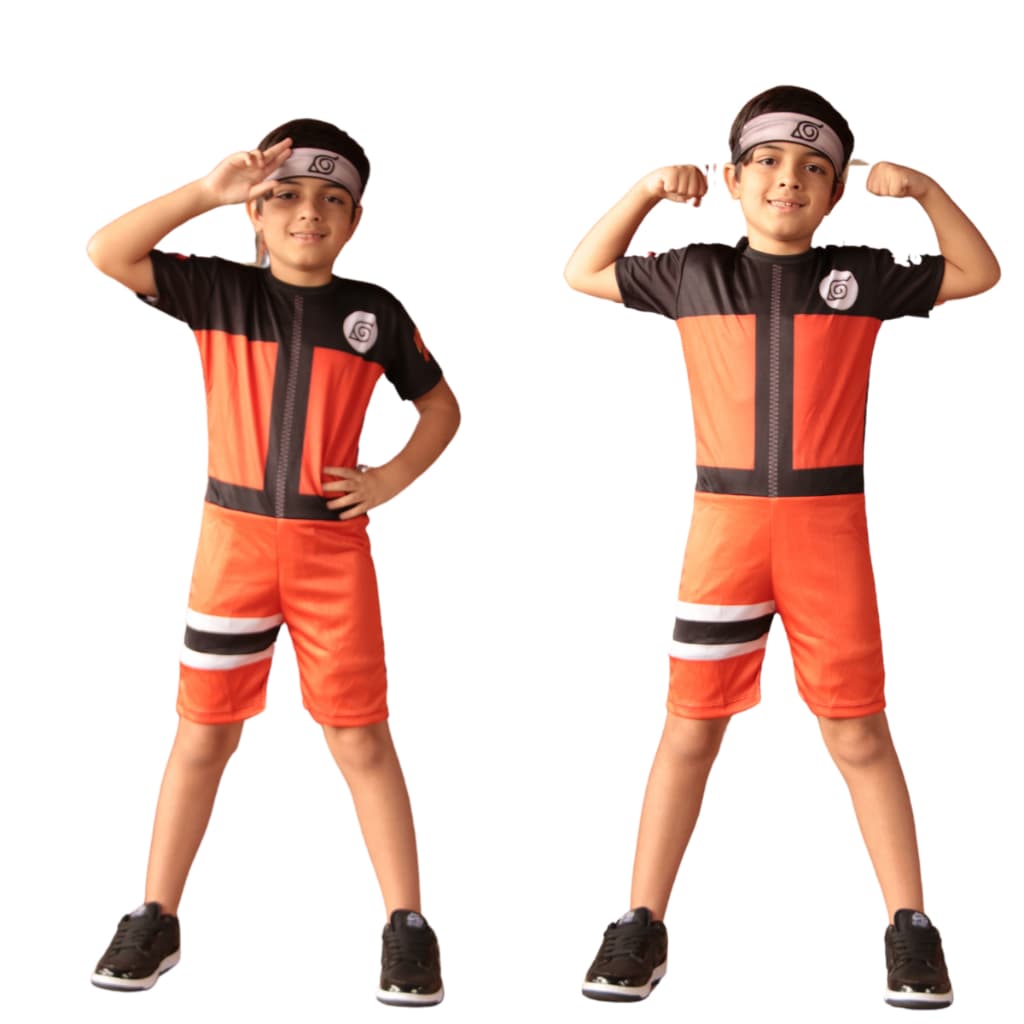 Promoção Fantasia Infantil do Naruto com Bandana de Tecido