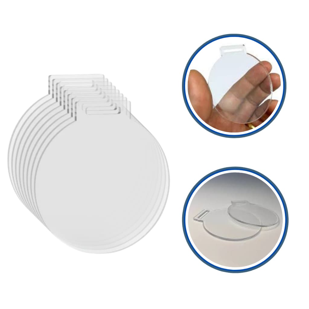 Kit Medalhas 5 cm Para Você Personalizar Acrílico Cristal 2mm