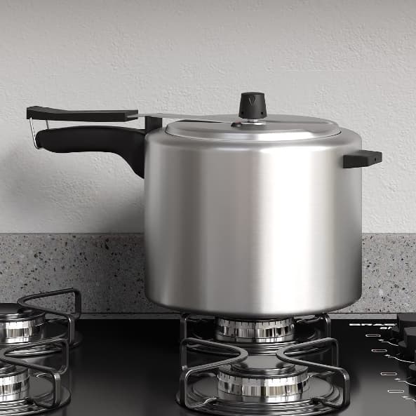 Panela de Alumínio Resistente Pressão 4,5 Litros Antiaderente Cozinha