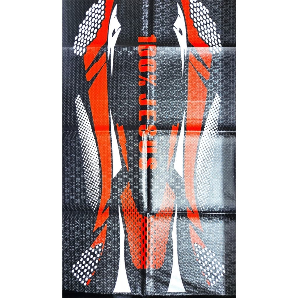 Capa de banco de moto personalizada emborrachada pintada estampada - Jesus
