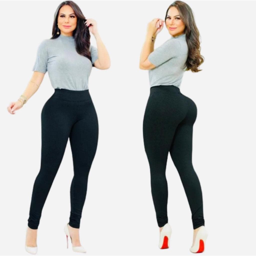 Leg  Suplex Cintura Alta, Calça Legging Levanta Bumbum, Costura Reforçada, Grossa Zero Transparência
