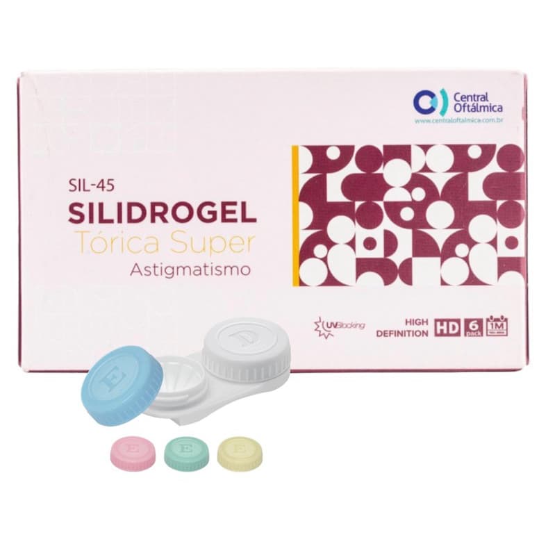 Lentes de Contato Silidrogel Toric Para Astigmatismo Incolor