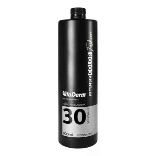 Loção Reveladora 30 Volumes OX 900 ML Vita Derm Capilar Profissional Coloração Intensa Cabelo Brilhante Agua Oxigenada