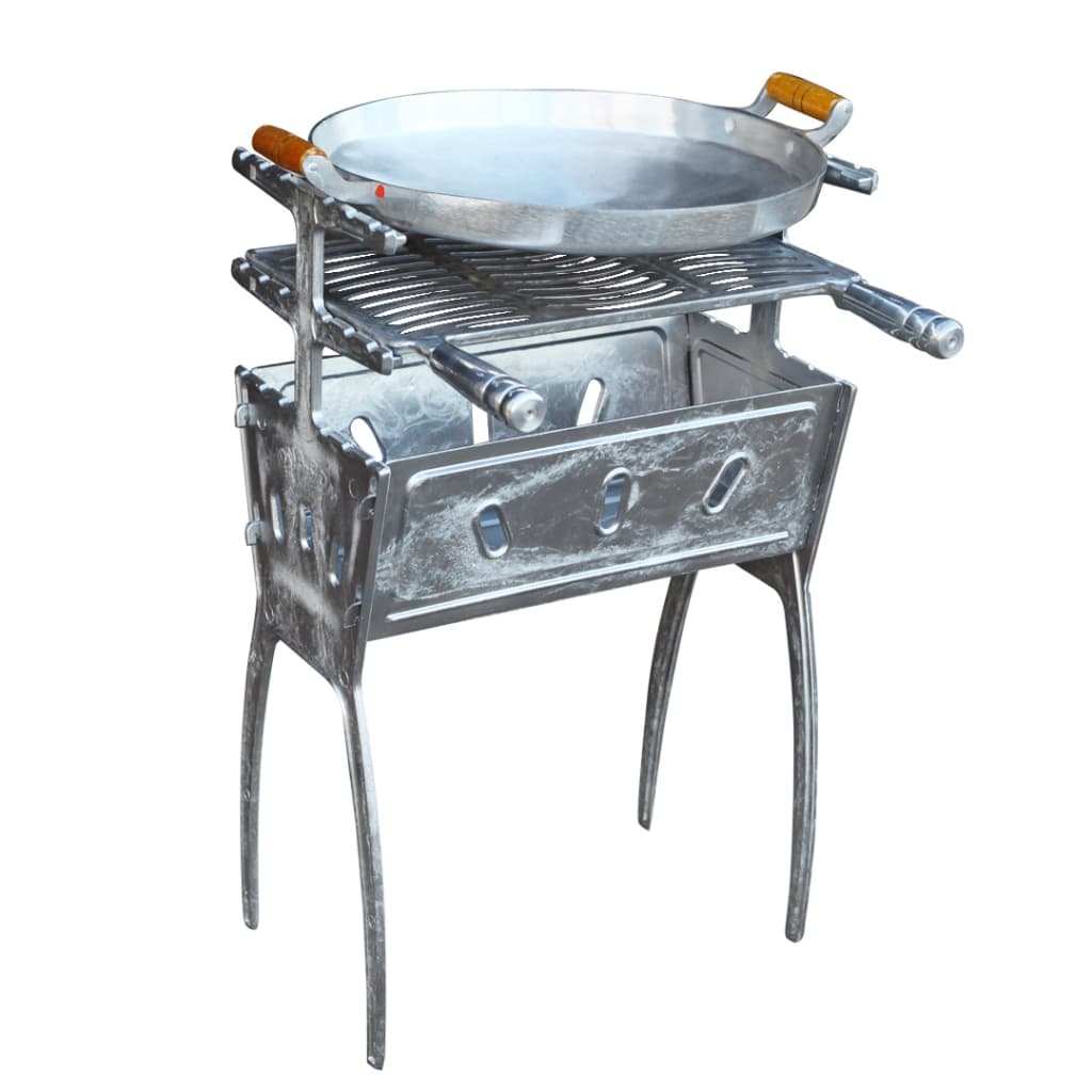 Churrasqueira Portátil desmontavel em aluminio com Picanheira