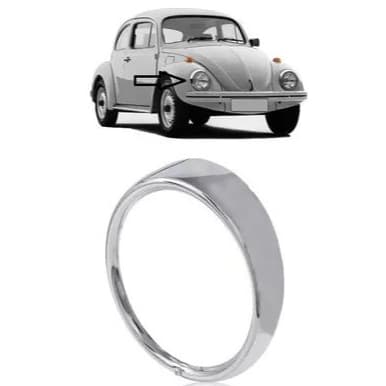 Aro Moldura Farol Cromado Vw Fusca 1973 A 1999 Unitário